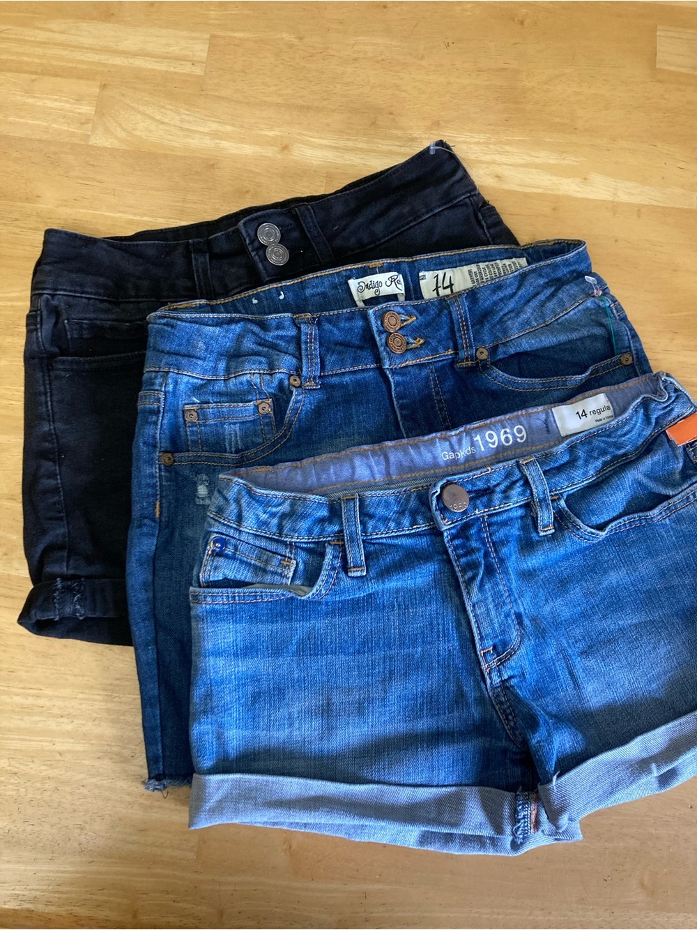 GAP Kids 1969 Medium Blue Denim Shorts